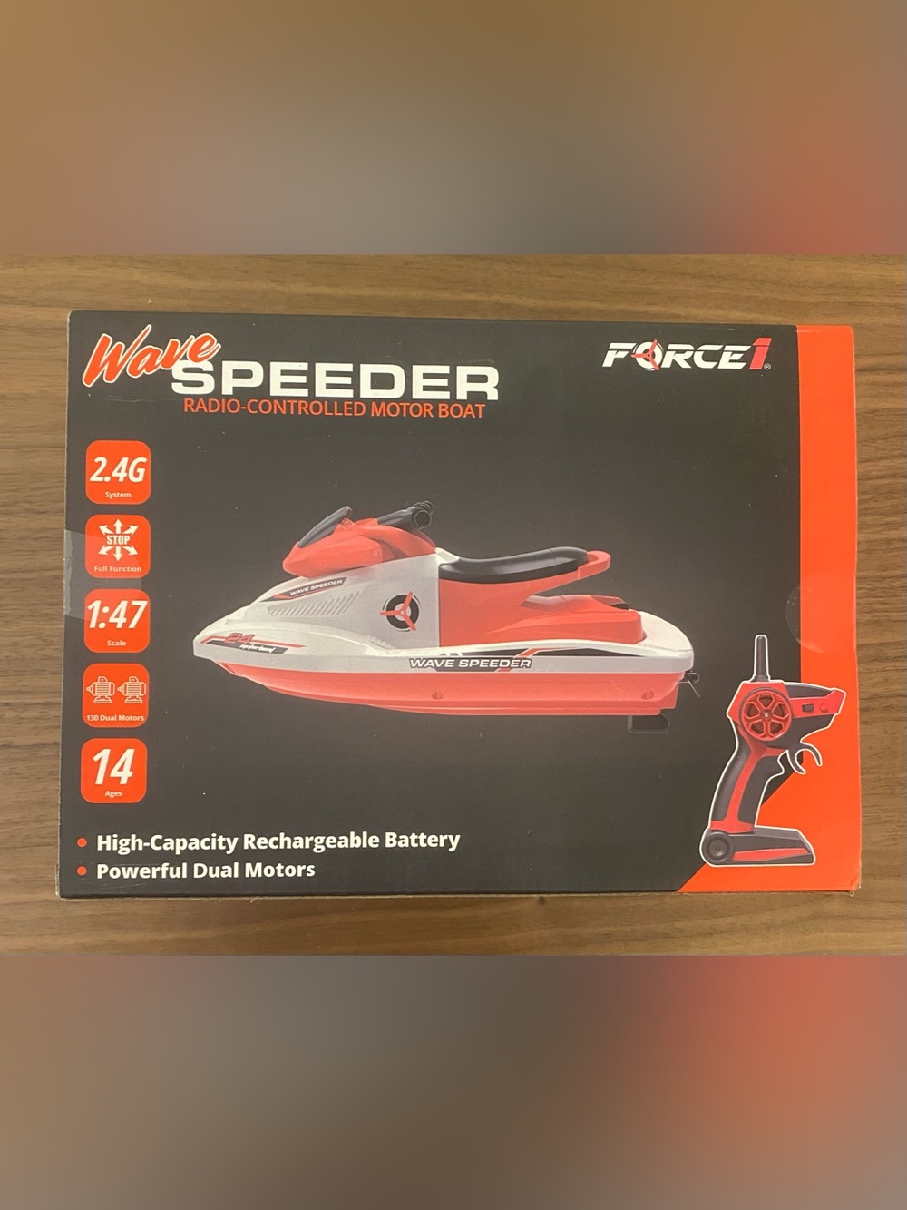 Force1 Wave Speeder RC Boat 2.4G Radio Controlled Motor Boat New